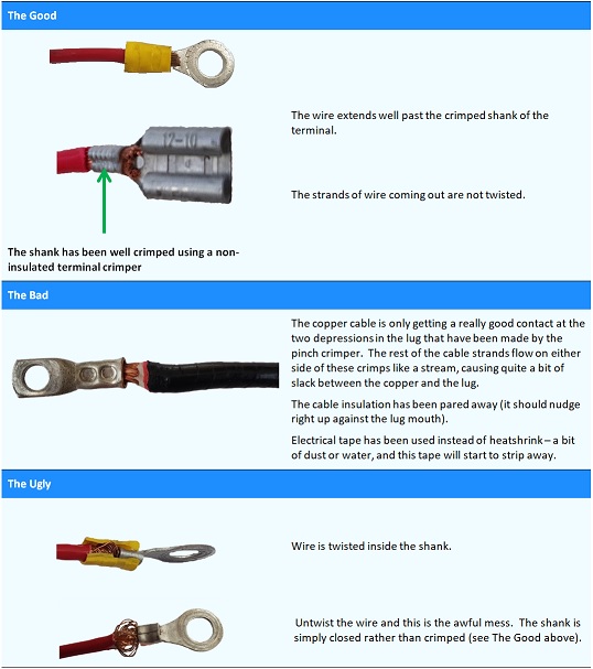 How to crimp battery deals cable ends